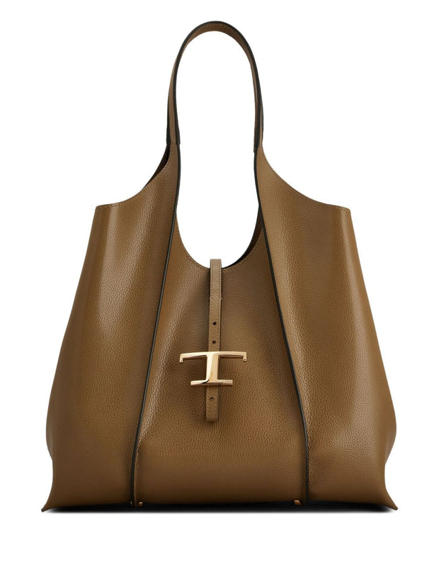 Tod's Medium Leather Shopping Bag - Brown