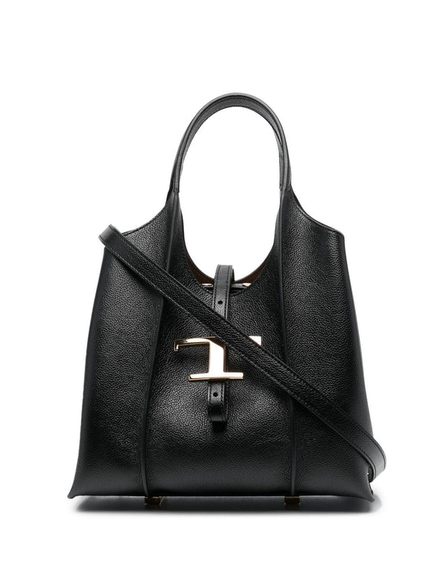 Tod's Mini Leather Shopping Bag - Black