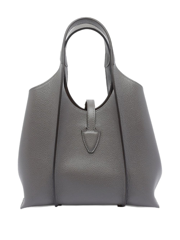 Tod's Mini Leather Shopping Bag  - Grey