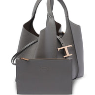 Tod's T Timeless Mini Leather Shopping Bag