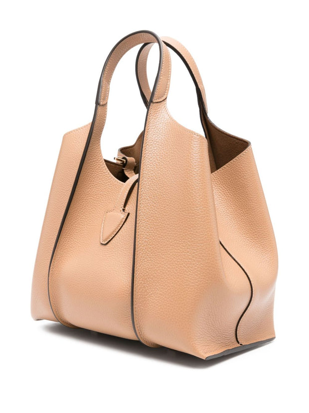 Tod's Mini Leather Shopping Bag - Camel