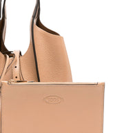 Tod's T Timeless Mini Leather Shopping Bag