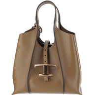 Tod's T Timeless Mini Leather Shopping Bag