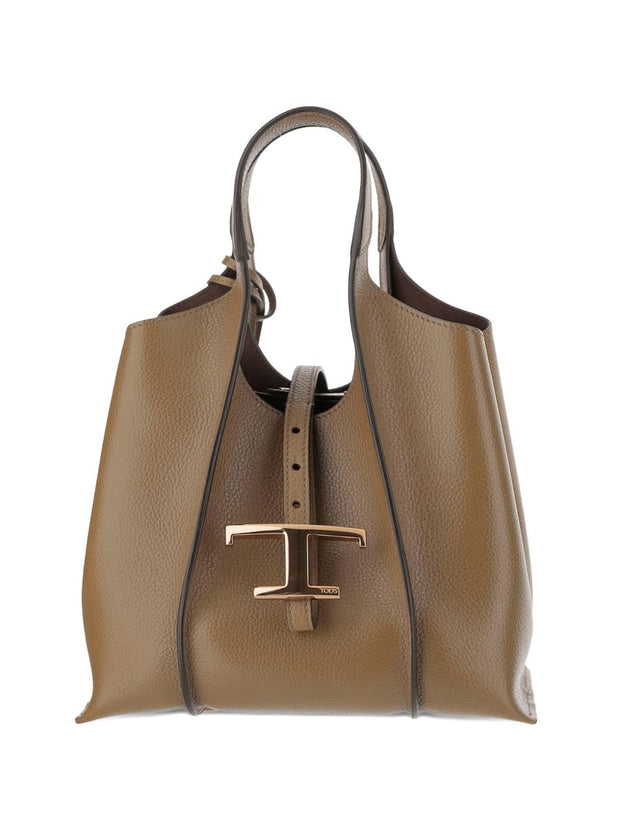 Tod's Mini Leather Shopping Bag - Brown