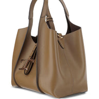 Tod's T Timeless Mini Leather Shopping Bag