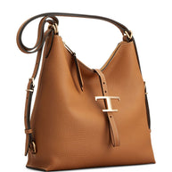 Tod's Leather Shoulder Bag - Leather Brown