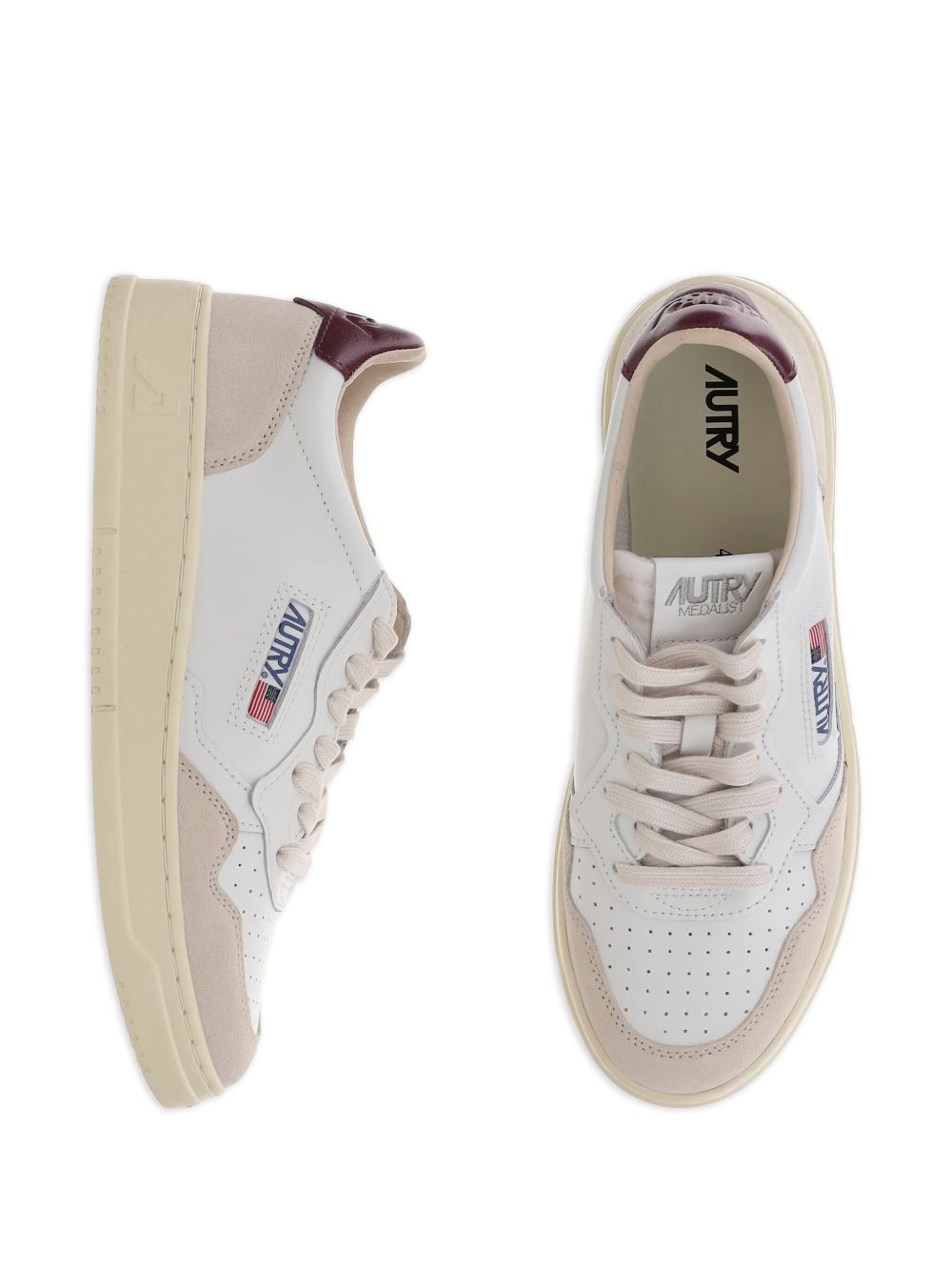 AUTRY Medialist Low Sneakers Bordeaux