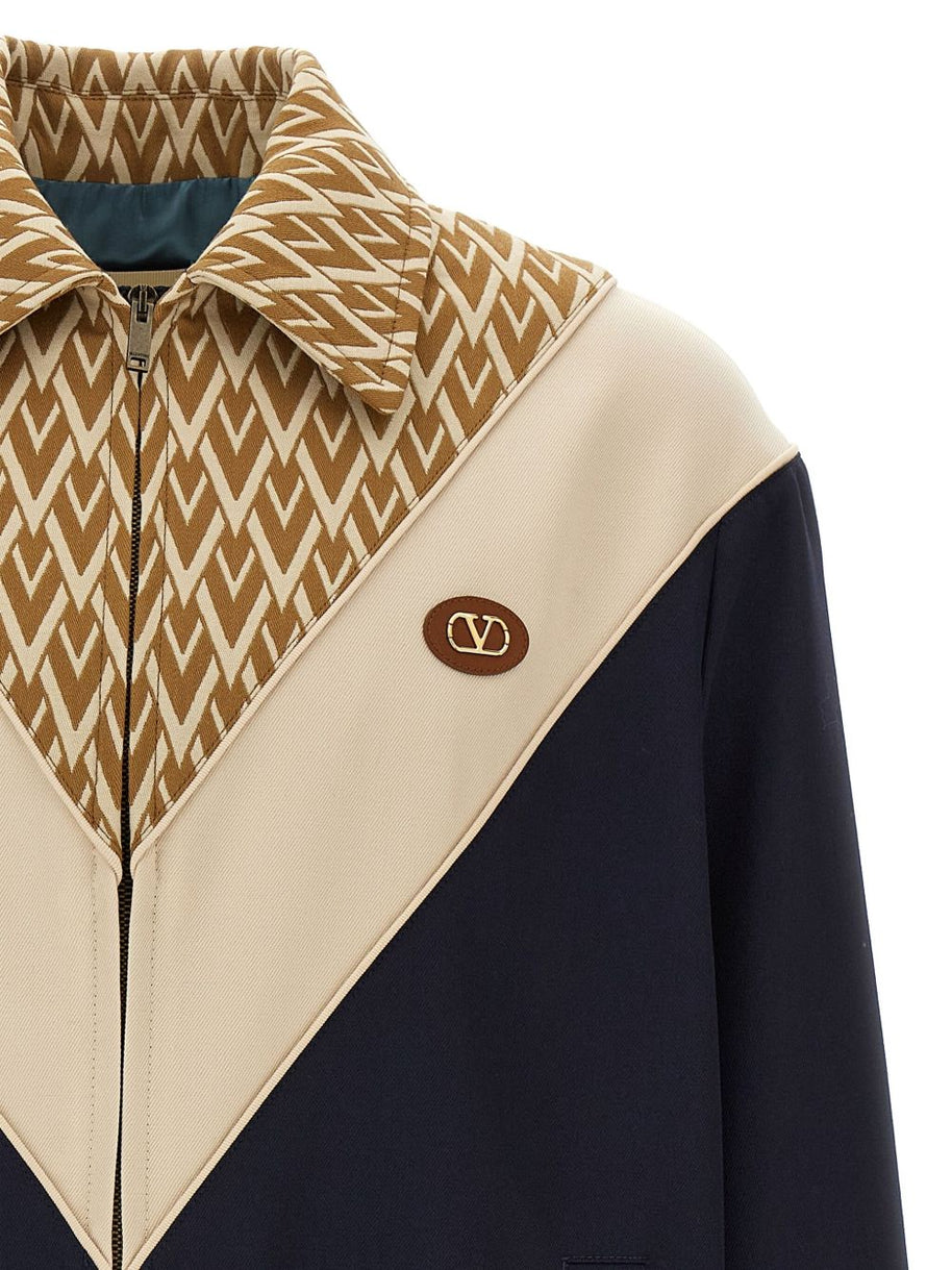 Valentino Toute La V Wool Jacket - Black