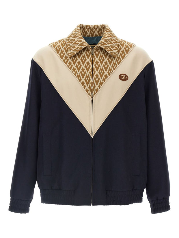 Valentino Toute La V Wool Jacket - Black