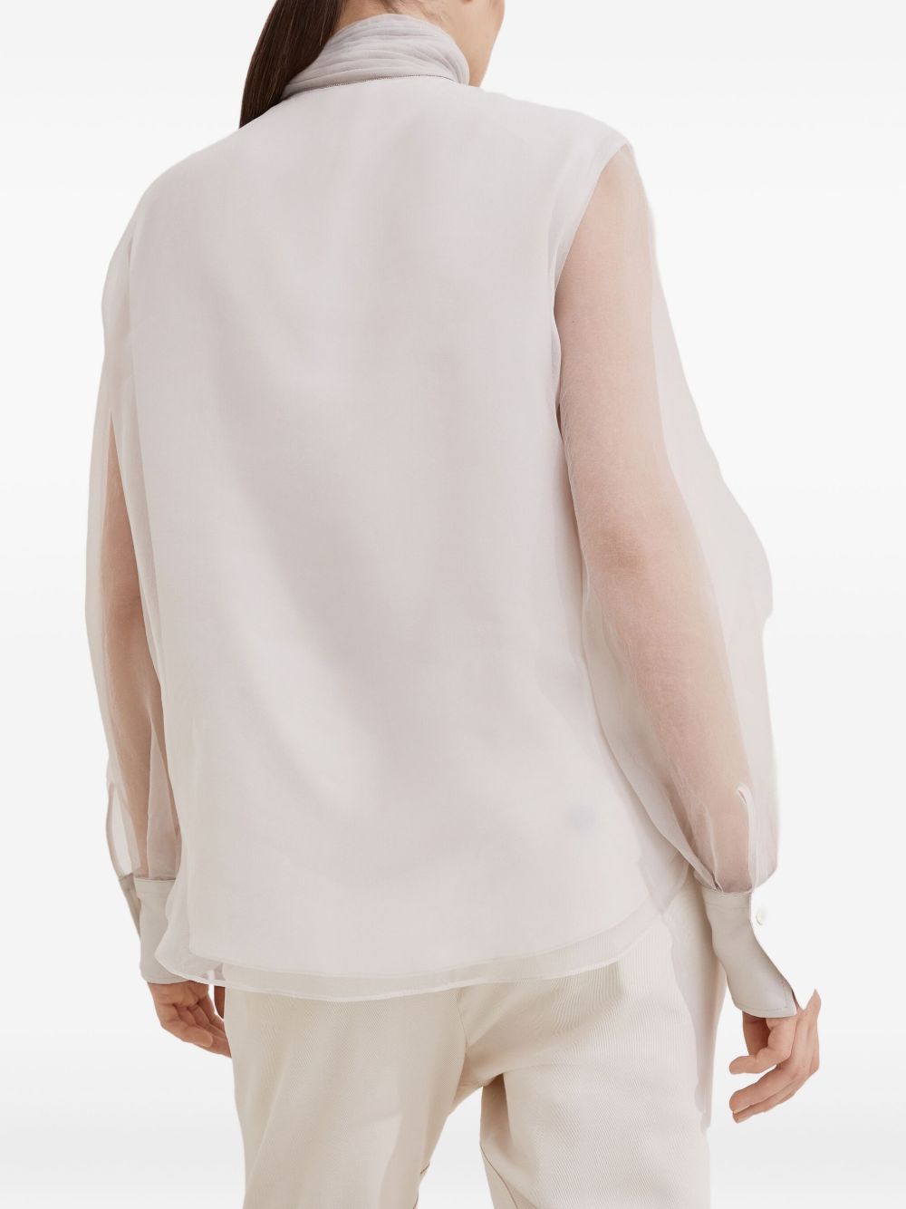 Brunello Cucinelli Silk Blouse - Ivory