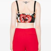 Dolce & Gabbana Floral Top - Black