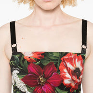 Dolce & Gabbana Floral Top - Black