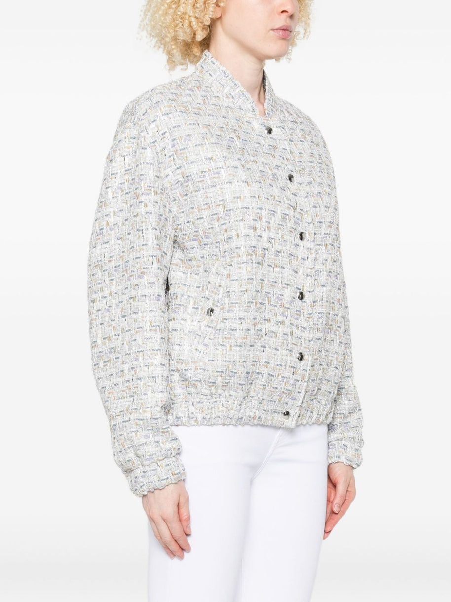Iro Tweed Jacket Silver
