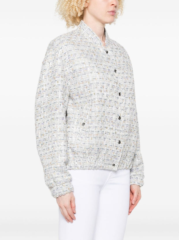 Iro Tweed Jacket Silver