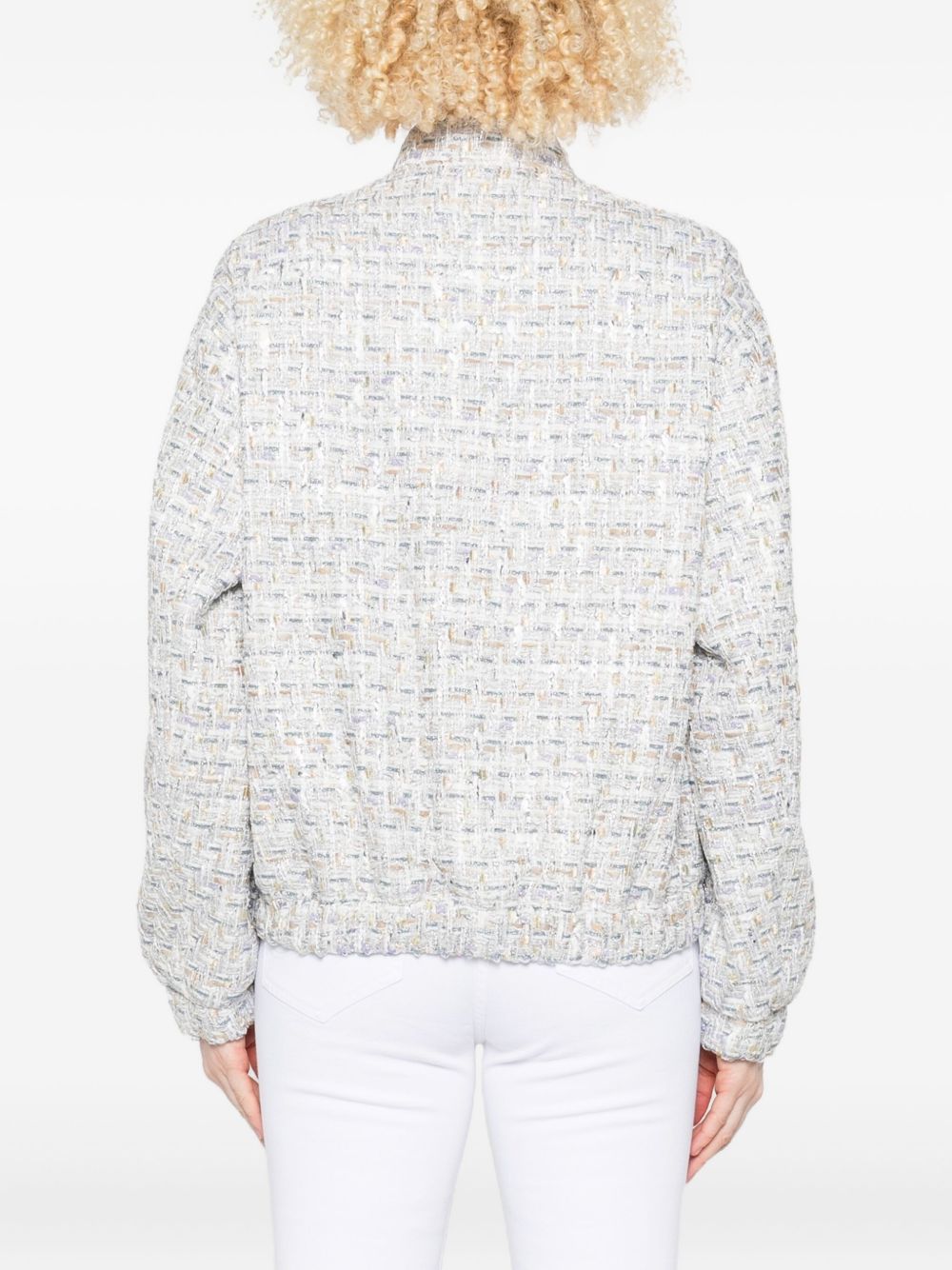 Iro Tweed Jacket Silver