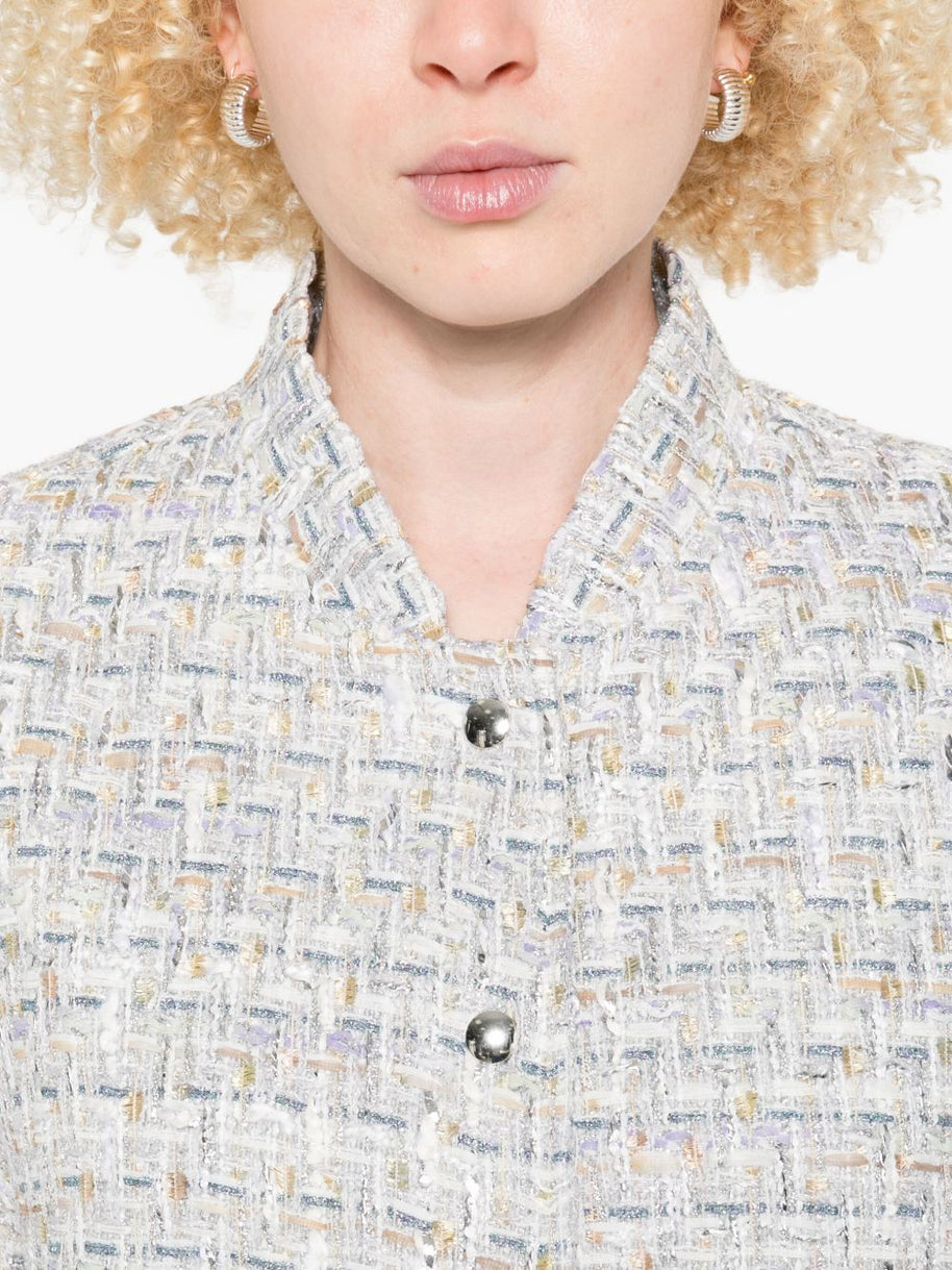 Iro Tweed Jacket Silver