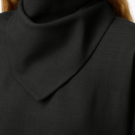 Ami Paris Bandana Wool Blouse - Grey