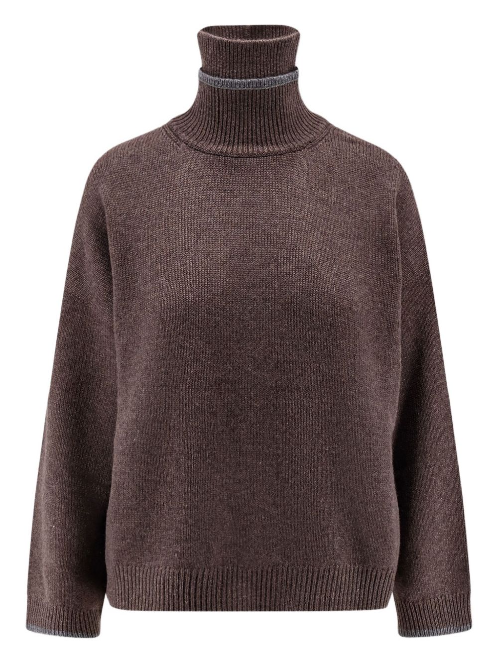 Brunello Cucinelli Cashmere Turtle-neck Sweater - Brown