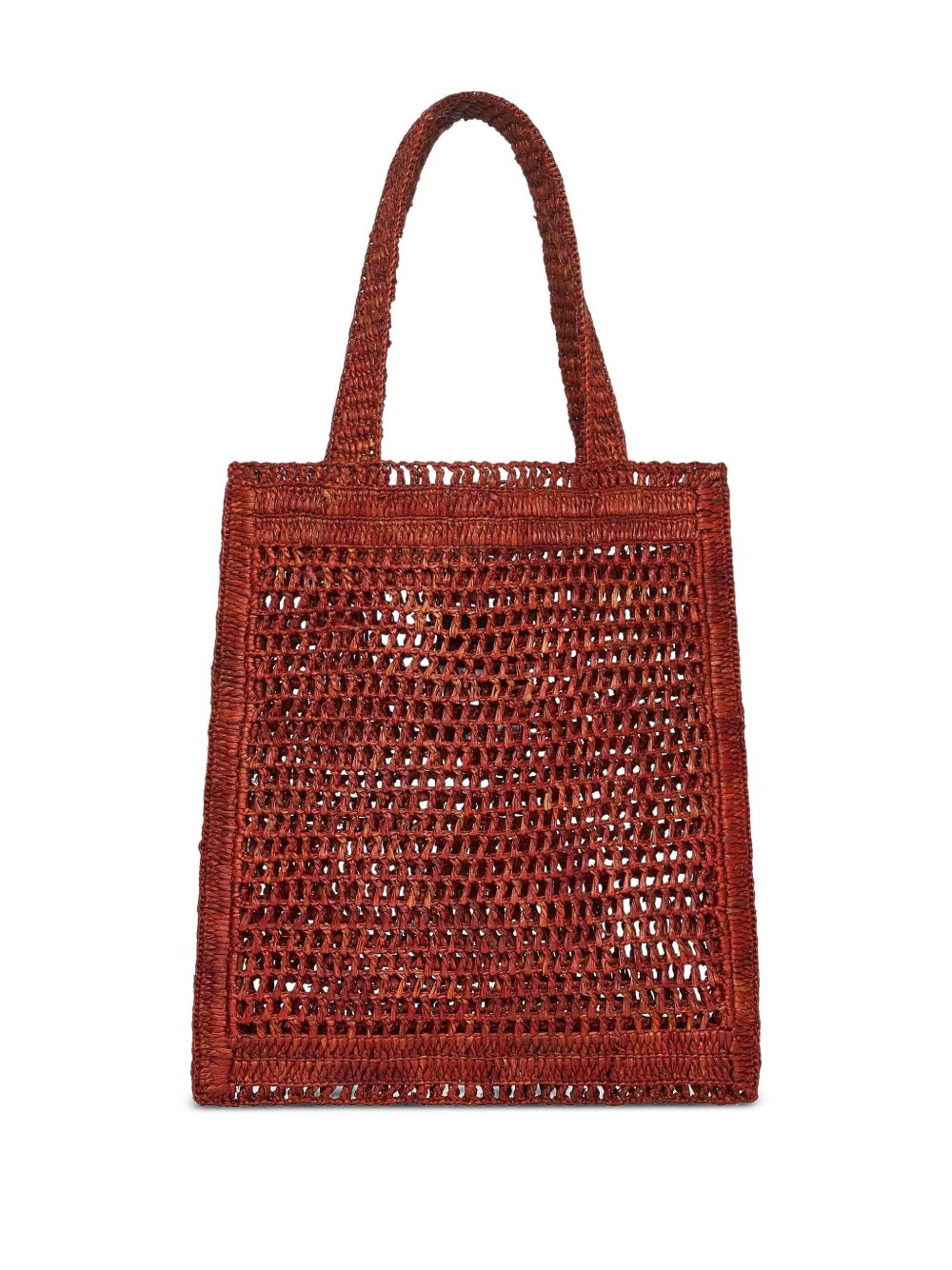 Chloé Summer Banana Rafia Tote Bag Brown