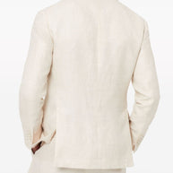 Brunello Cucinelli Linen Single-breasted Jacket - Beige