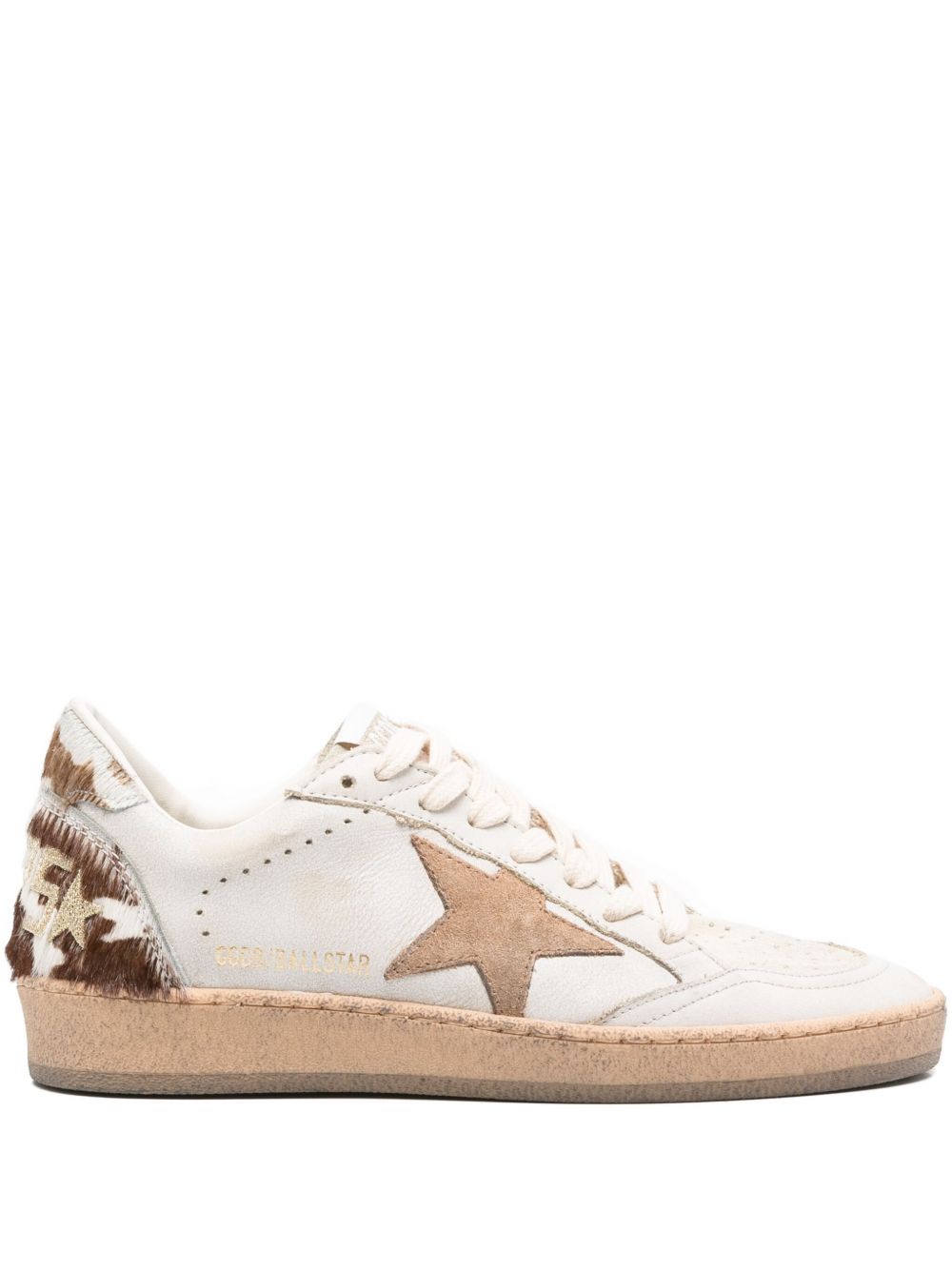 Golden Goose Ball Star Leather Sneakers - Brown