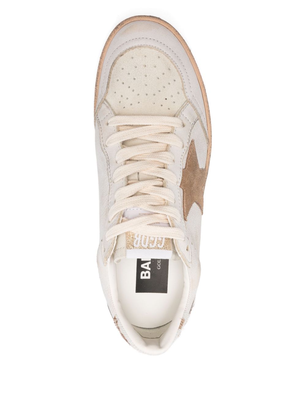 Golden Goose Ball Star Leather Sneakers - Brown