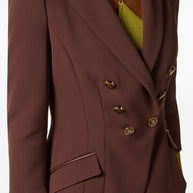 Elisabetta Franchi Single-breasted Jacket - Brown