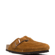 Birkenstock Boston Shearling Slippers Leather Brown