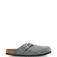 Birkenstock Boston Suede Leather Slippers Grey