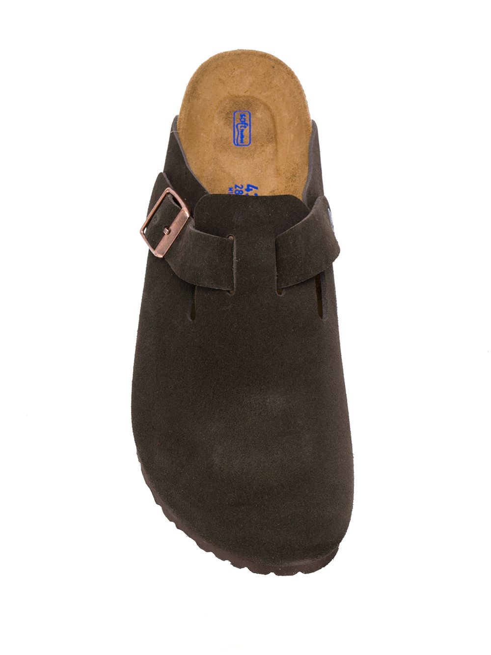 Birkenstock Boston Suede Leather Slippers Brown