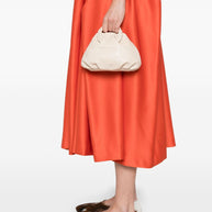 HEREU Bombon Small Leather Handbag - Beige