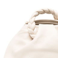 HEREU Bombon Small Leather Handbag - Beige