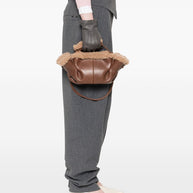 HEREU Arta Mini Leather Handbag - Brown