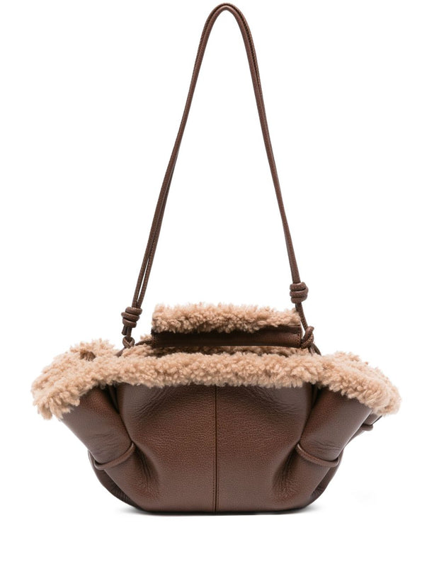HEREU Arta Mini Leather Handbag - Brown