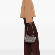 HEREU Arta Mini Leather Handbag - Grey