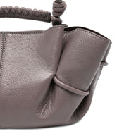 HEREU Arta Mini Leather Handbag - Grey