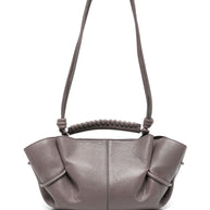 HEREU Arta Mini Leather Handbag - Grey