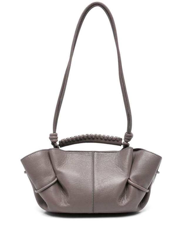 HEREU Arta Mini Leather Handbag - Grey