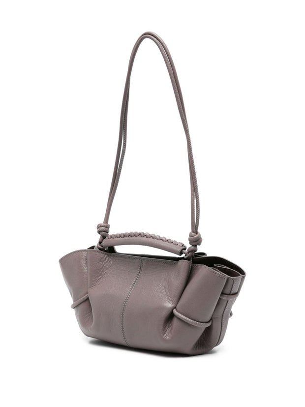 HEREU Arta Mini Leather Handbag - Grey