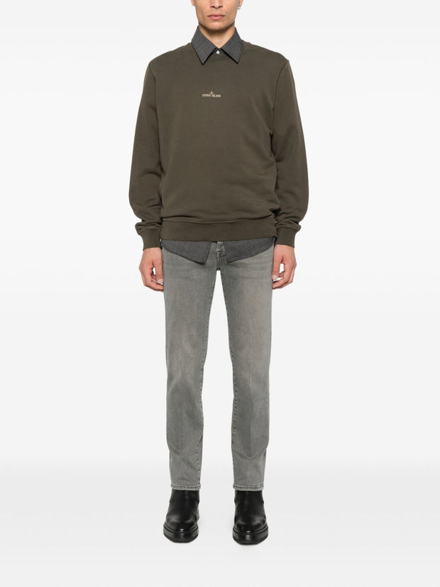 Jacob Cohen Slim Cropped Denim Jeans -  Grey