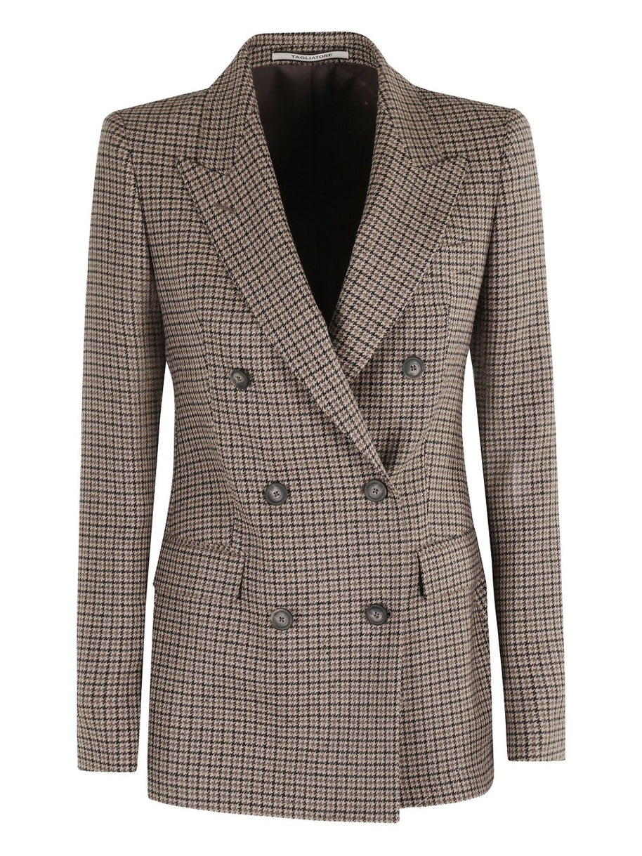 Tagliatore Wool Double-breasted Jacket - Brown