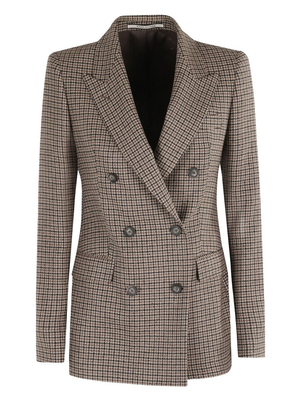 Tagliatore Wool Double-breasted Jacket - Brown