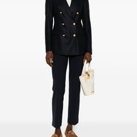 Tagliatore Wool Double-breasted Jacket Blue