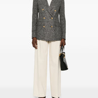 Tagliatore Wool Blend Double-breasted Jacket Black