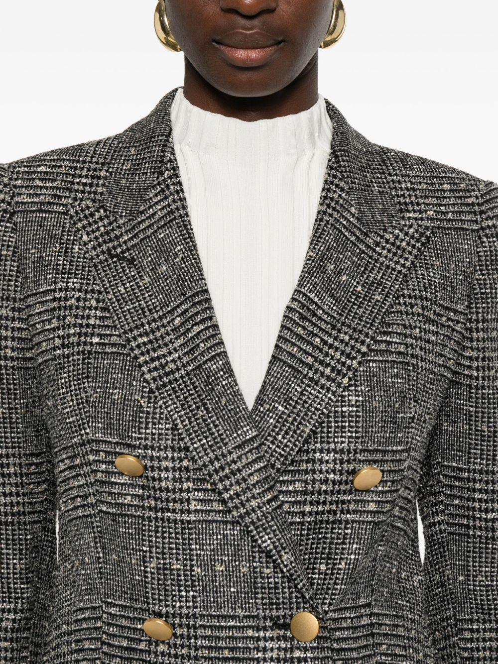 Tagliatore Wool Blend Double-breasted Jacket Black