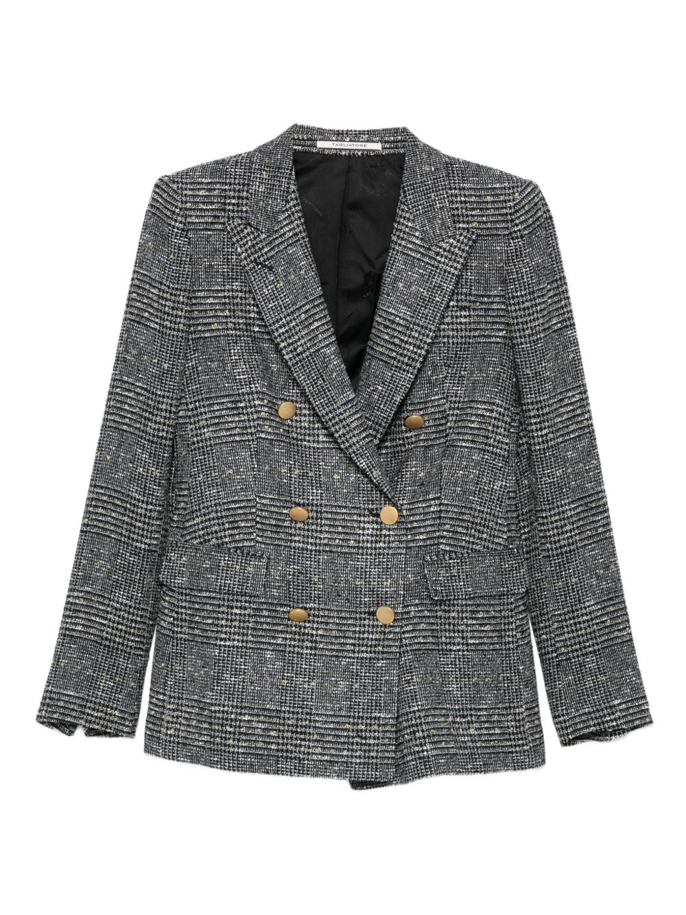 Tagliatore Wool Blend Double-breasted Jacket Black