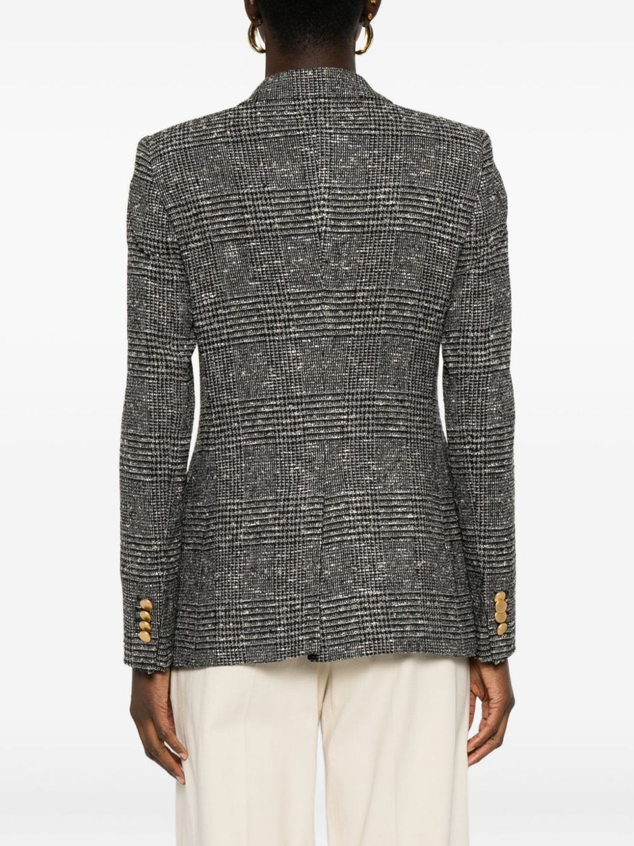 Tagliatore Wool Blend Double-breasted Jacket Black