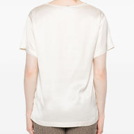 ERMANNO FIRENZE Lace Detail Top - Beige