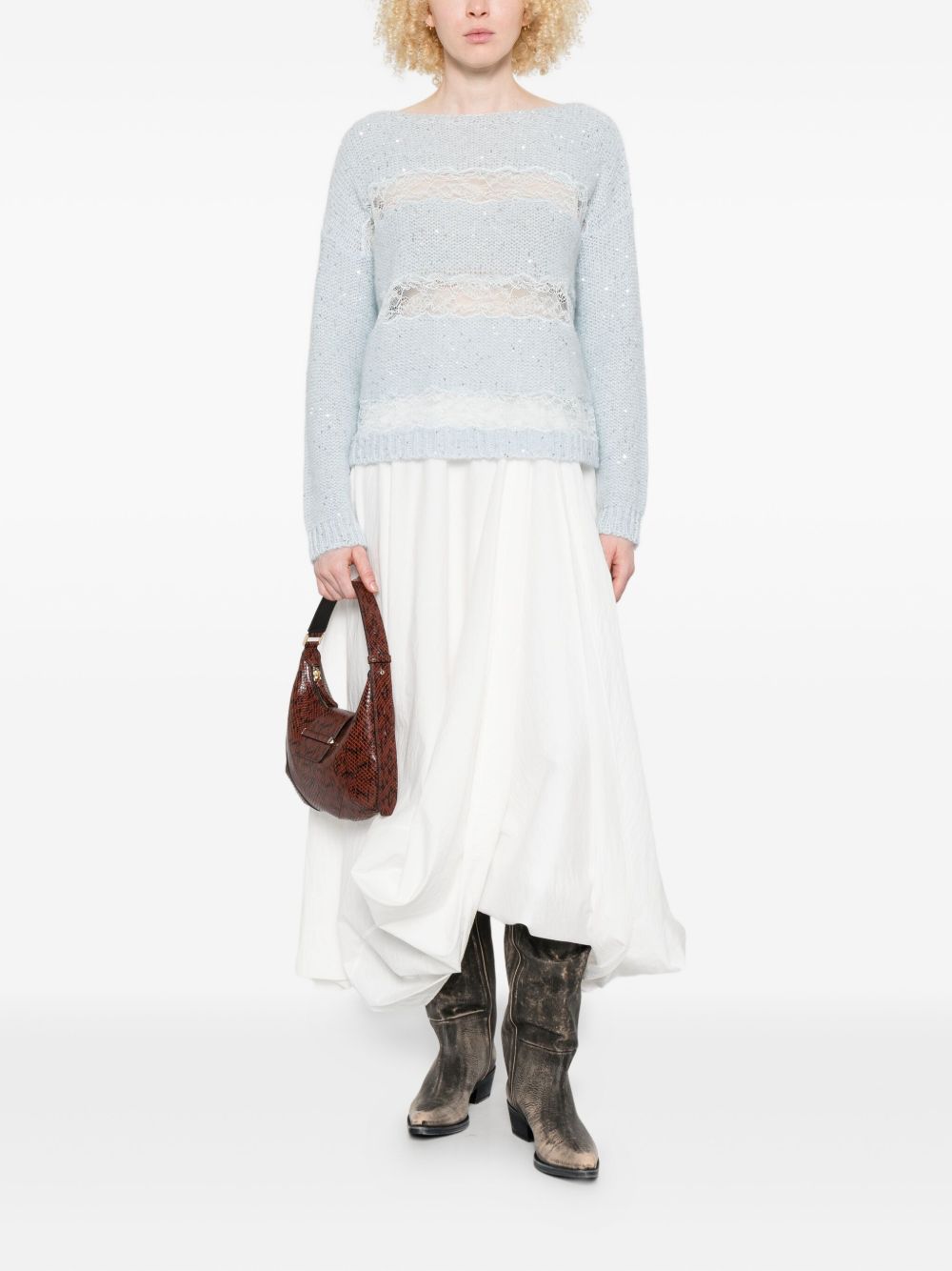ERMANNO FIRENZE Sweater - Clear Blue