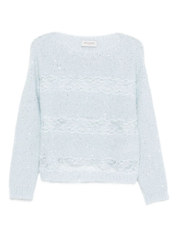 ERMANNO FIRENZE Sweater - Clear Blue